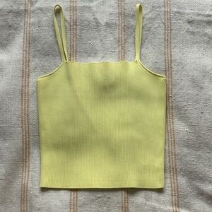 GREY LAB Lemon Ribbed Knit Tank